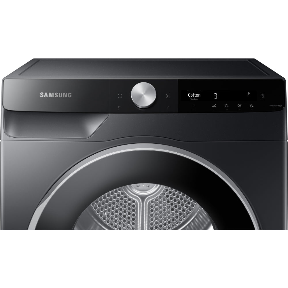 Samsung DV90T6240LBS1 9kg Heat Pump Tumble Dryer, Black - 43626091053279 