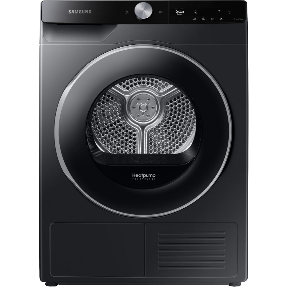 Samsung DV90T6240LBS1 9kg Heat Pump Tumble Dryer, Black - 43626090922207 