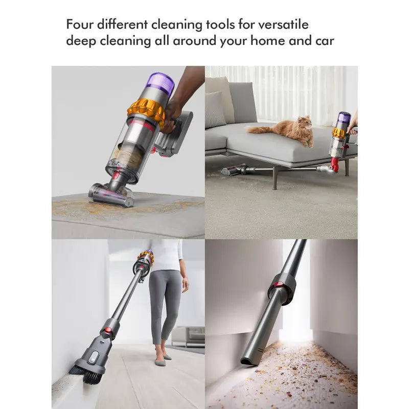 Dyson V15 Cordless Vacuum Cleaner With Advanced Cleaning Accessory Kit And Up To 60 Minutes Run Time , Yellow/Nickel - 71830265758069 