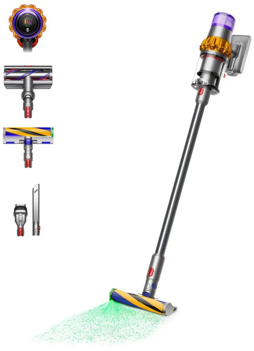 Dyson V15 Cordless Vacuum Cleaner With Up to 60 Minutes Run Time, Yellow/Nickel - 72118172647797 