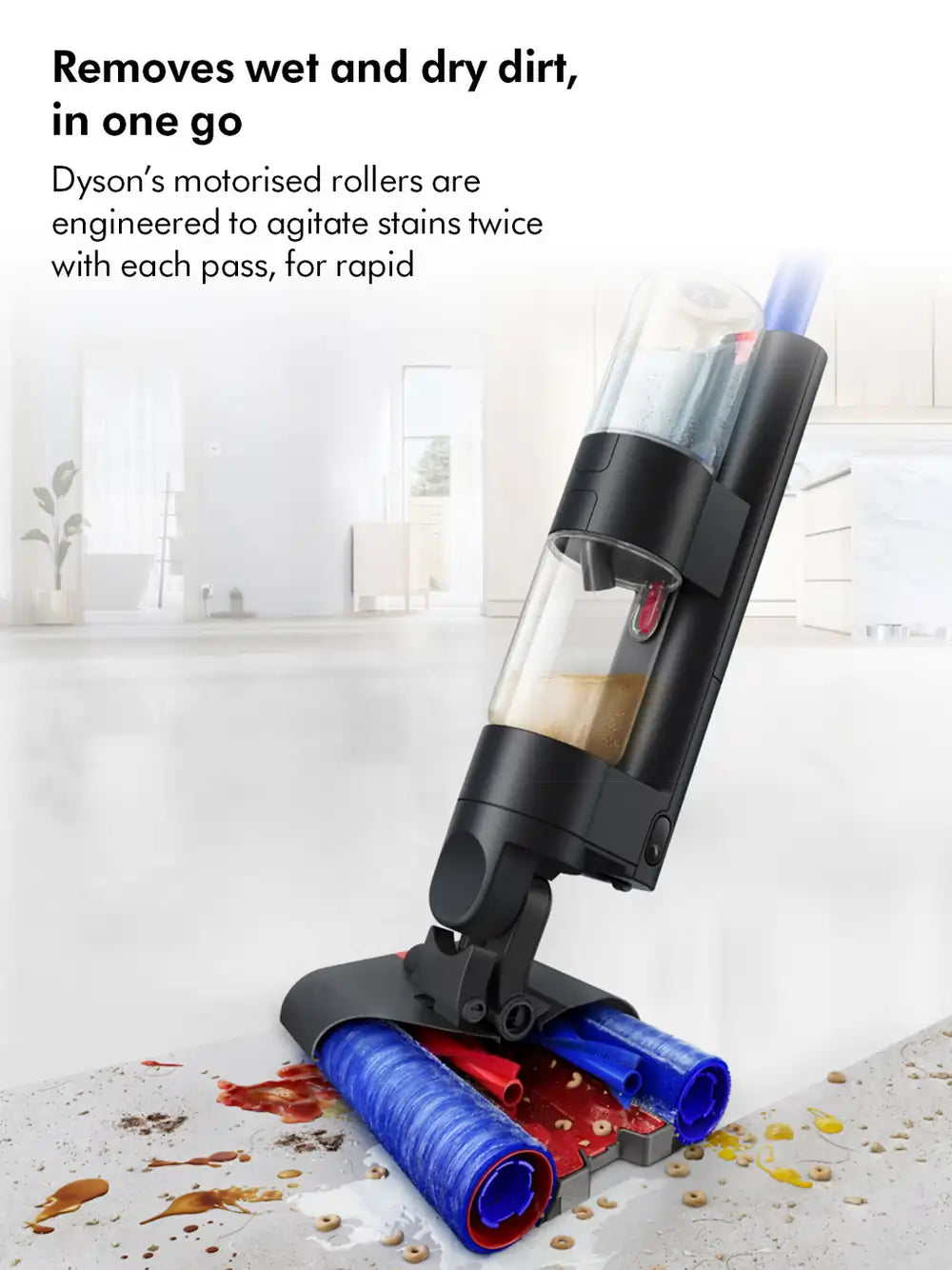 Dyson WASHG1 Wet Cleaner With Up To 35 Minutes Run Time, Black/Blue - 43532450758879 