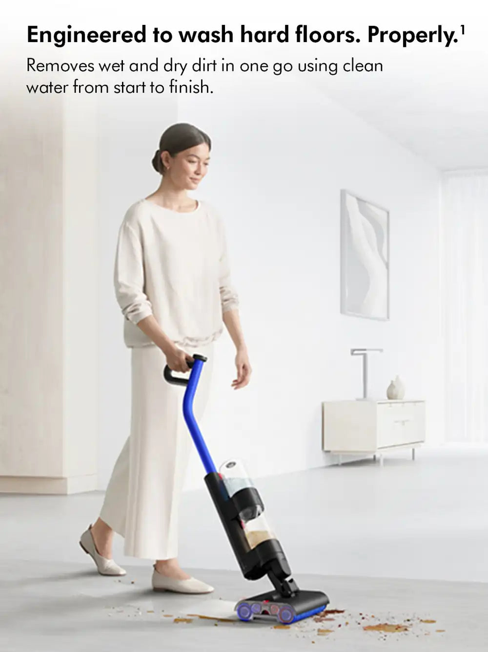 Dyson WASHG1 Wet Cleaner With Up To 35 Minutes Run Time, Black/Blue - 43532450857183 