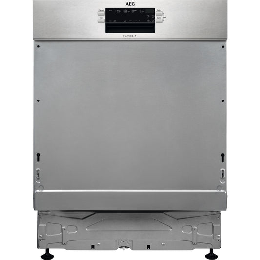 AEG FEE64917ZM Standard Semi-Integrated Dishwasher,Stainless Steel,C Rated