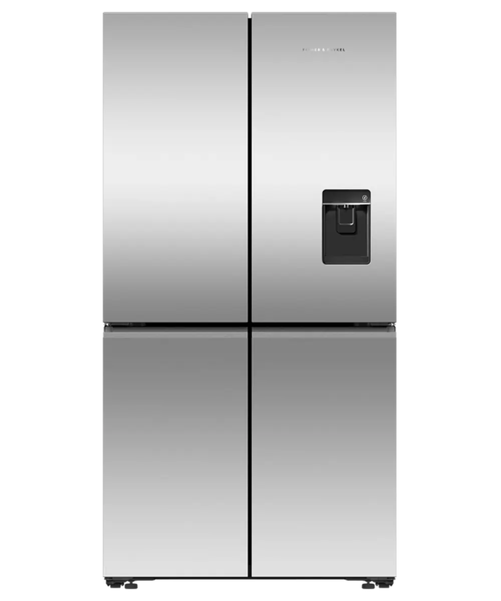 Fisher & Paykel RF605QNUVX1 90.5cm Quad Door Frost Free Fridge Freezer, Stainless Steel - 43545815843039 