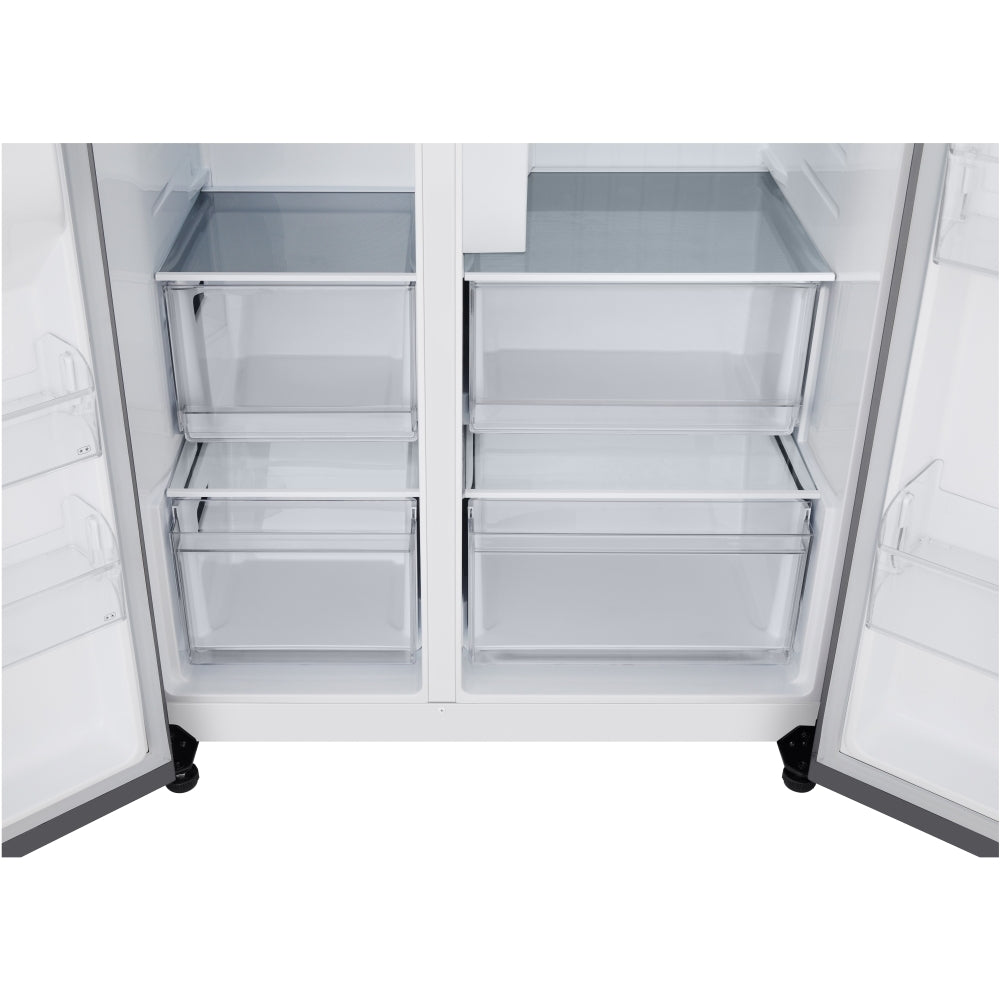 LG GSLC40PYPE 641L Plumbed American Fridge Freezer, Silver, E Rated - 72392513552757 