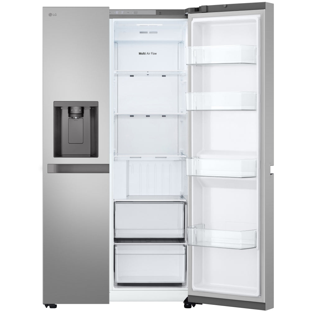 LG GSLC40PYPE 641L Plumbed American Fridge Freezer, Silver, E Rated