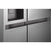 Thumbnail LG GSLC40PYPE 641L Plumbed American Fridge Freezer, Silver, E Rated- 72392513519989