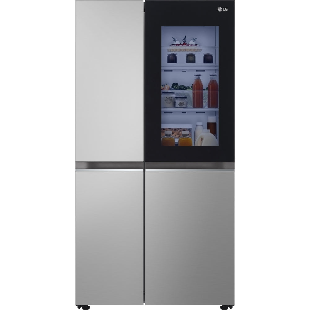 LG GSVV80PYLL 50/50 Wi-Fi Connected Frost Free American Style Fridge Freezer, Prime Silver - 43416868061407 