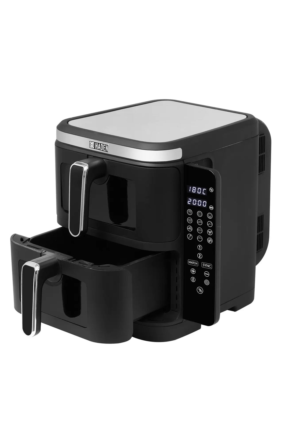 Haden 211200 11 Litre Double Stack Air Fryer With Window, Black - 43775260688607 