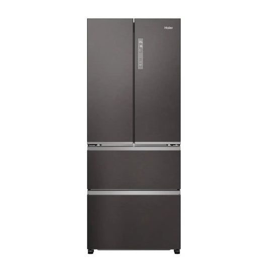 Haier HFR3718ENMD 70cm 60/40 Total No Frost Fridge Freezer, Dark Inox