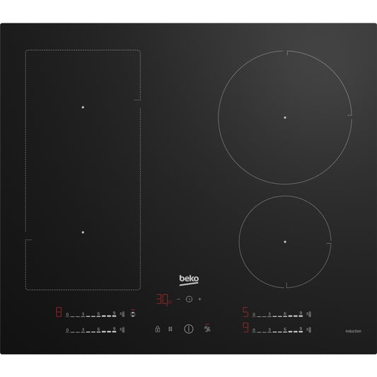 Beko HIIP64530UFT 59cm Induction Hob, Black