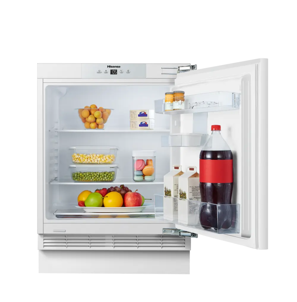 Hisense RUL178D4AWE 59.5cm Integrated Undercounter Larder Fridge, White - 43768849268959 