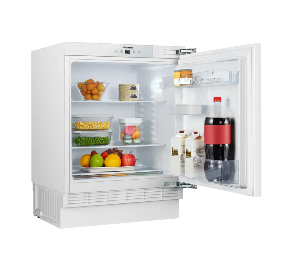 Hisense RUL178D4AWE 59.5cm Integrated Undercounter Larder Fridge, White - 43768849301727 