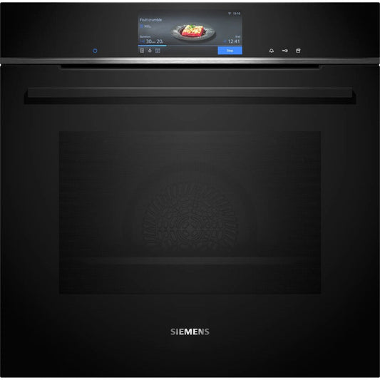 Siemens HS758G3B1B iQ700 Built-In Electric Single Oven, Black, A+ Rated