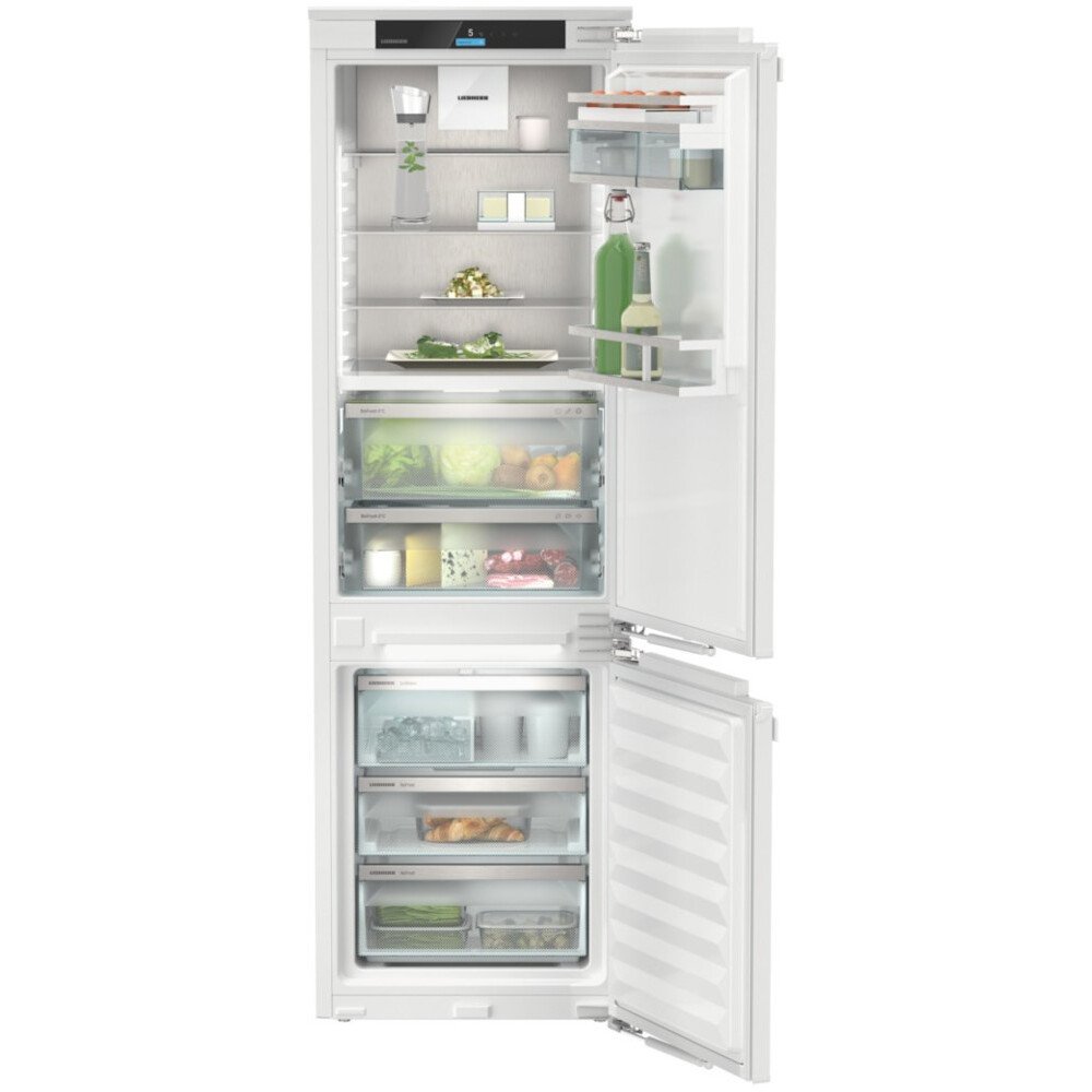 Liebherr ICBNdi5163 No Frost Integrated Fridge Freezer, Fixed Hinge, 70/30, White, D Rated