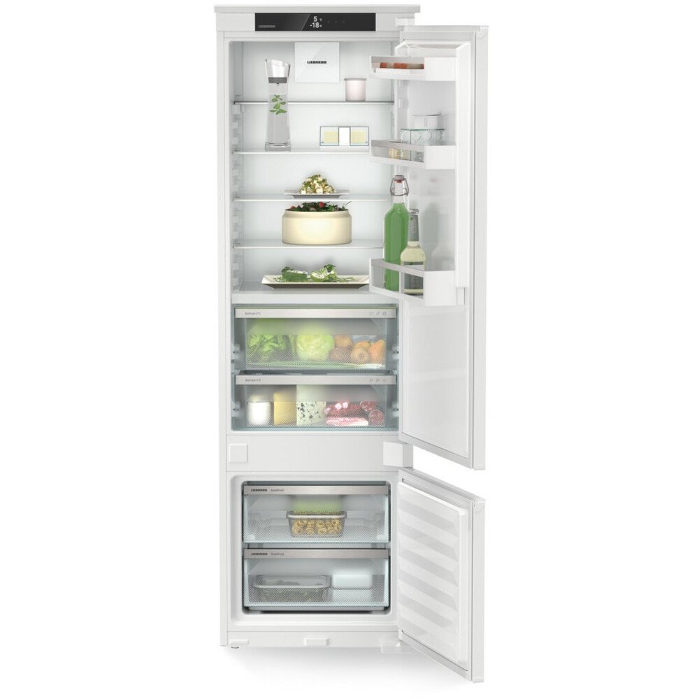 Liebherr ICBSd5122 Static Integrated Fridge Freezer, Sliding Hinge, 80/20, D Rated - 43304940503263 