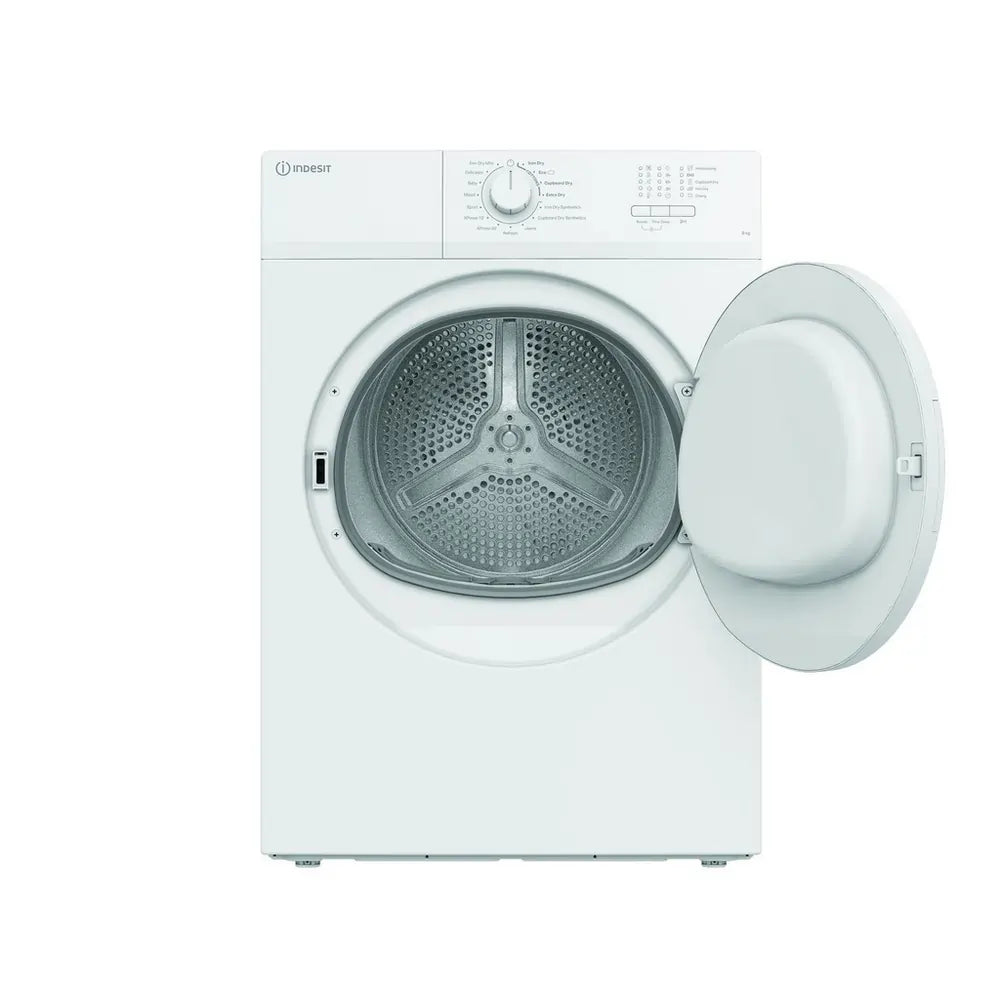 Indesit CYDA81WWGLUK 8kg Vented Tumble Dryer, White - 72453589565813 