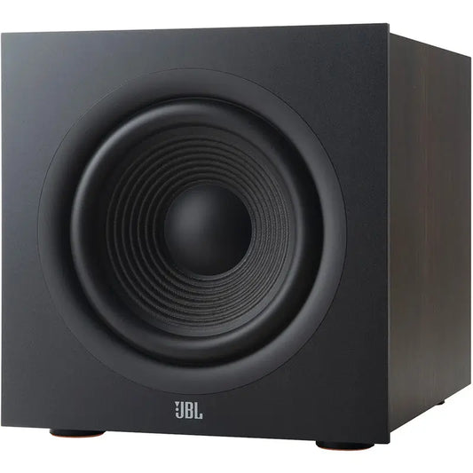 JBL STAGE 200P 300W Powered Subwoofer With 10" Woofer, Espresso Black