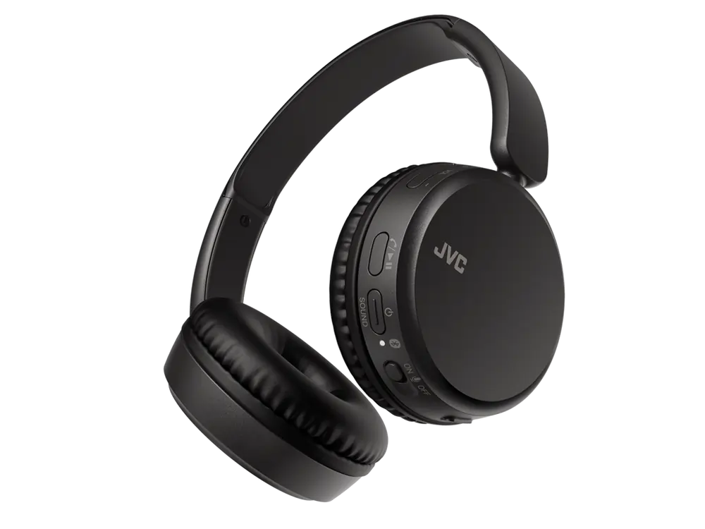 JVC HAS36WBU Wireless Bluetooth Over-Ear Headphones, Black - 43533052510431 