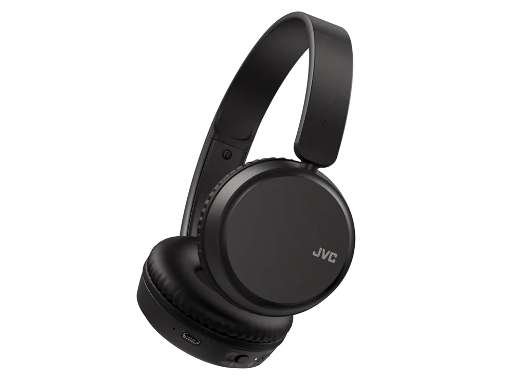 JVC HAS36WBU Wireless Bluetooth Over-Ear Headphones, Black - 43533052444895 