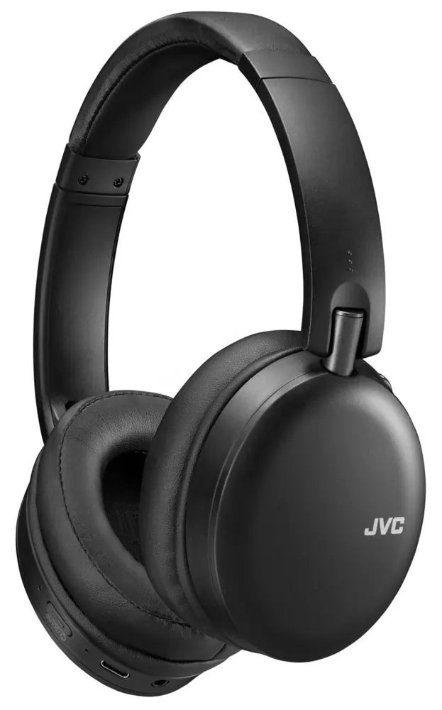 JVC HAS91NBU Wireless Noise Cancelling Bluetooth Over-Ear Headphones, Black - 43533204848863 