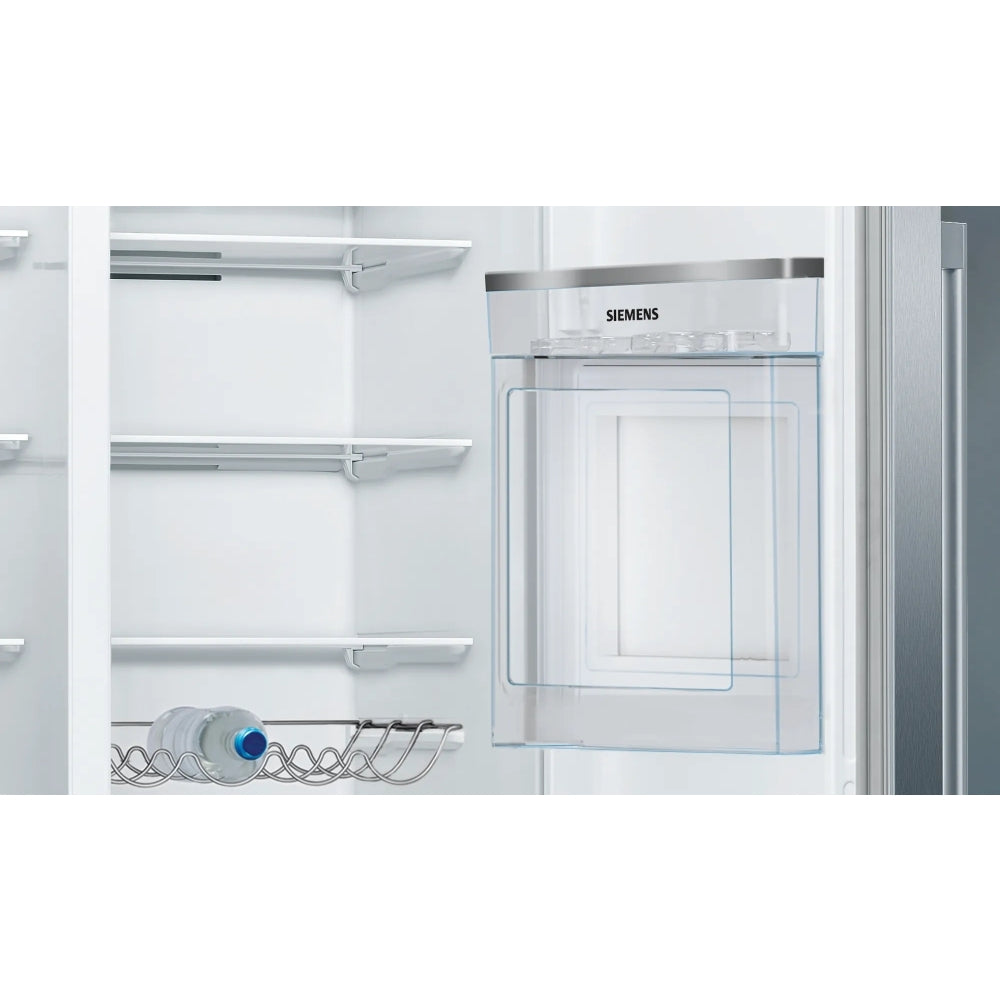 Siemens KA93GAIDP Plumbed American Fridge Freezer, Stainless Steel, D Rated - 43657917792479 