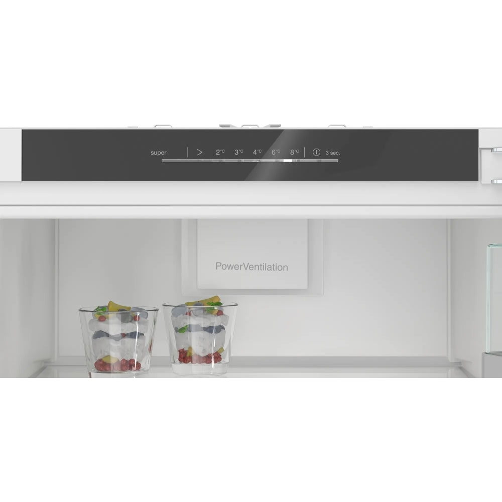 Siemens KI81RADD0G 310 Litres Built-In Larder Fridge, Fixed Hinge, White, D Rated - 43657918218463 