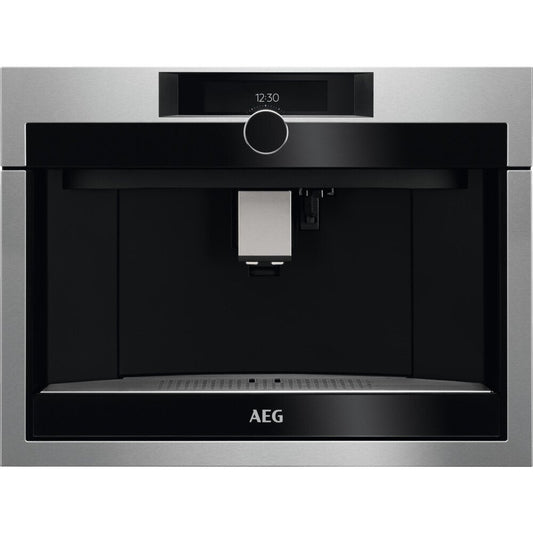 AEG KKE994500M Built-In Coffee Machine, Stainless Steel with Anti Fingerprint Coating (Discontinued)