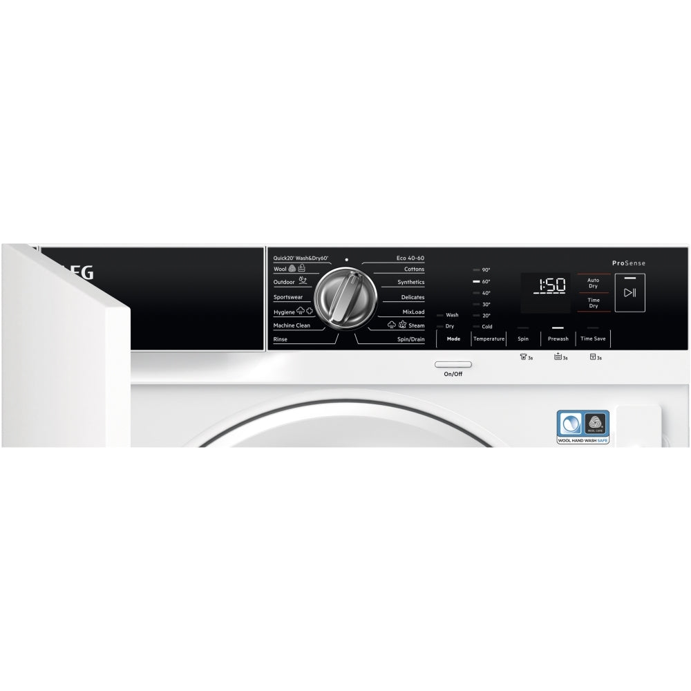 AEG L7WE74634BI 7kg/4kg Washer Dryer with 1600 rpm,Fully Integrated,D Rated - 43724620366047 