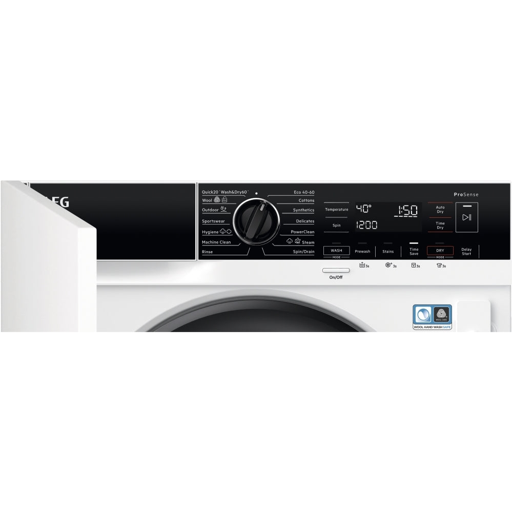 AEG L8WE84636BI 8kg/4kg Washer Dryer,Fully Integrated,D Rated - 43724628689119 