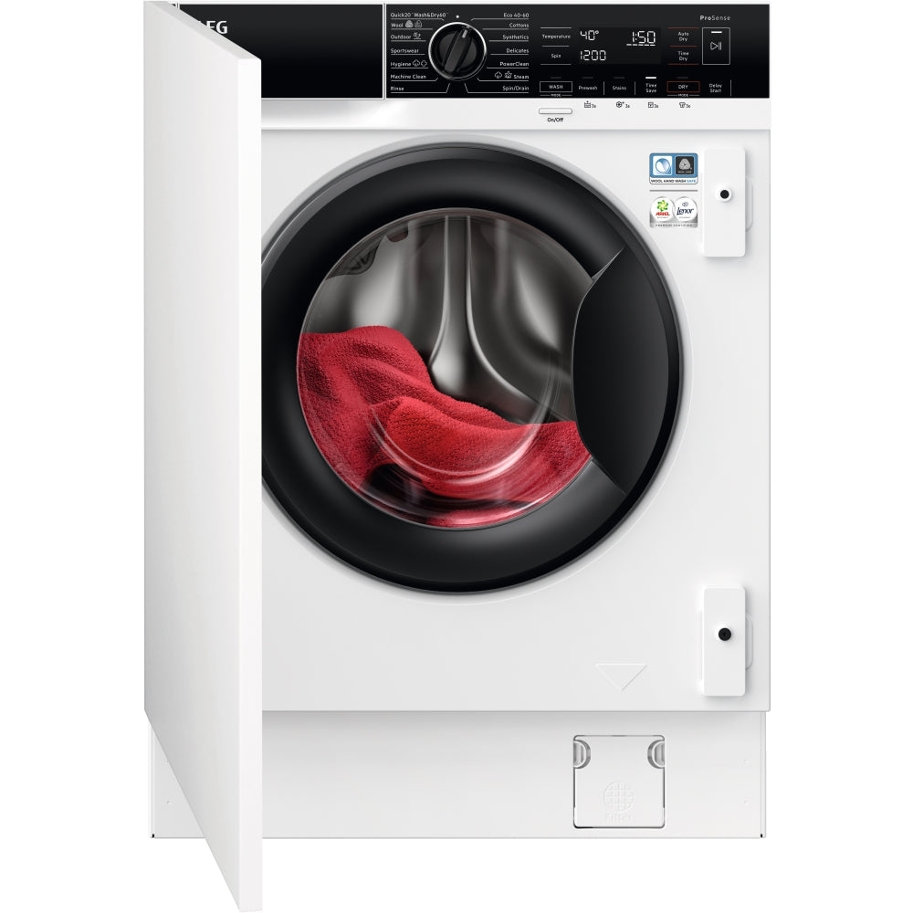 AEG L8WE84636BI 8kg/4kg Washer Dryer,Fully Integrated,D Rated - 43724628459743 