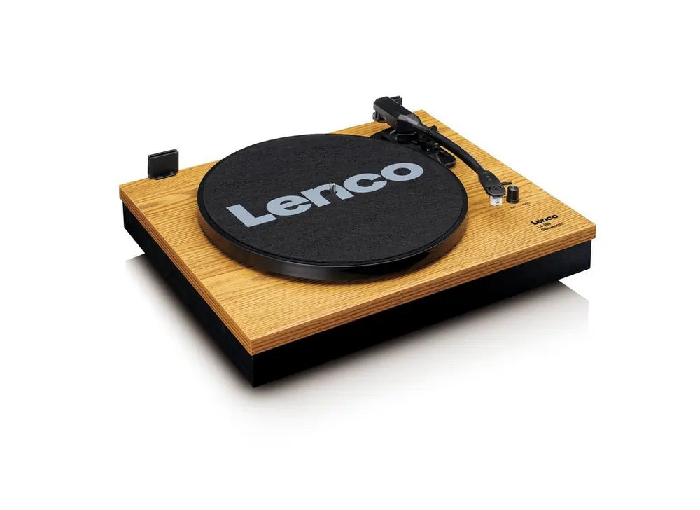 Lenco LS300 Turntable & Hi Fi Speaker System With Bluetooth, Wood - 43557154717919 