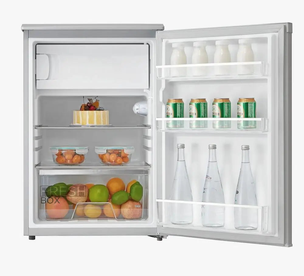 Midea MDRD168FGE01 113 Litre 57.4cm Undercounter Fridge With Freezer Compartment, White - 43140618453215 