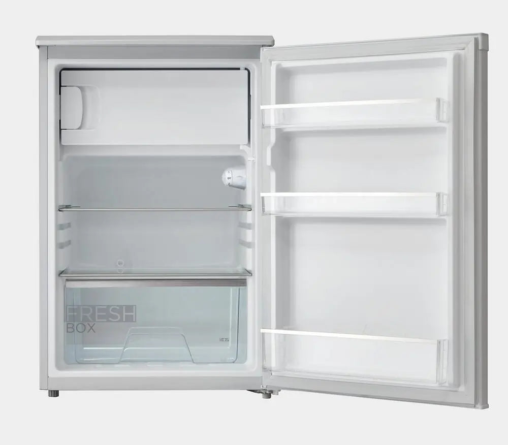 Midea MDRD168FGE01 113 Litre 57.4cm Undercounter Fridge With Freezer Compartment, White - 43140618420447 