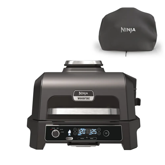 Ninja OG850UKKIT Pro XL Electric BBQ Grill With Cover, Black