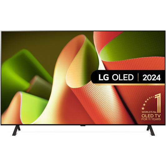 LG OLED77B46LA 77" OLED B4 4K Smart TV, 4K Ultra HD, Black, F Rated