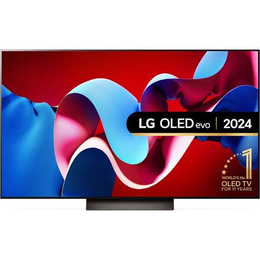 LG OLED77C46LA 77" OLED evo C4 4K Smart TV, 4K Ultra HD, Brown, F Rated