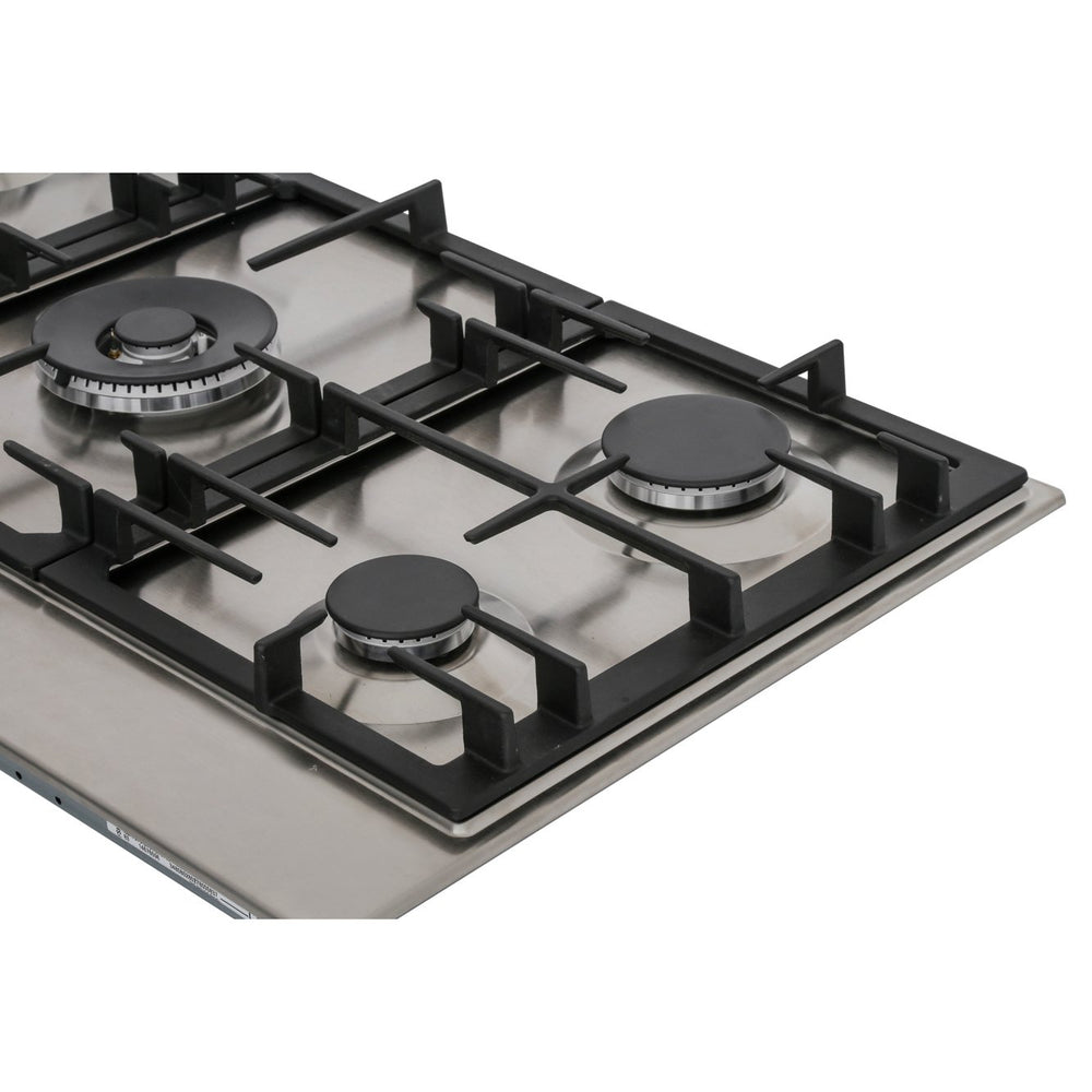 Bosch PCR9A5B90 90cm 5 Burner Gas Hob, Stainless Steel - 43657903735007 