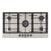 Thumbnail Bosch PCR9A5B90 90cm 5 Burner Gas Hob, Stainless Steel- 43657903669471