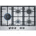 Thumbnail Bosch PCS7A5B90 75cm wide 5 Burner Gas Hob, Stainless Steel- 43657904685279