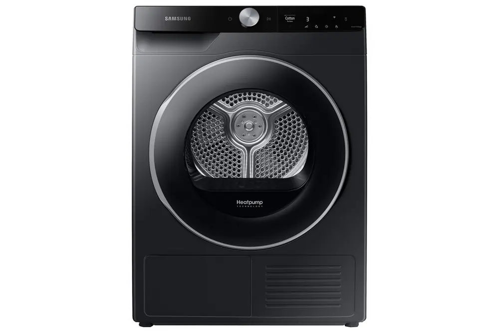 Samsung DV90T6240LBS1 9kg Heat Pump Tumble Dryer, Black - 43625613099231 