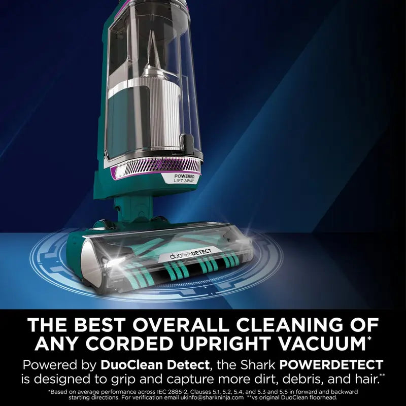 Shark AZ3900UKT PowerDetect Powered Lift-Away Upright Pet Vacuum Cleaner, Dark Teal - 43945840804063 