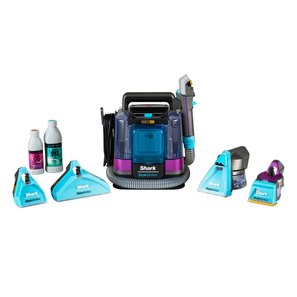 Shark PX250UKT StainStriker HairPro Pet Stain & Spot Cleaner, Dark Silver & Force Fuchsia