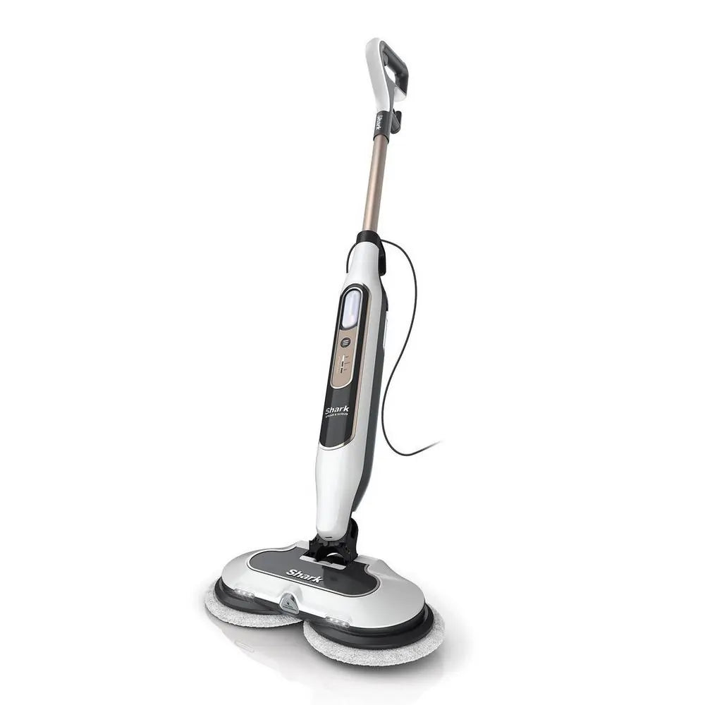 Shark S8201UK Steam & Scrub Automatic Steam Mop with Steam Blaster, White - 43041244676319 