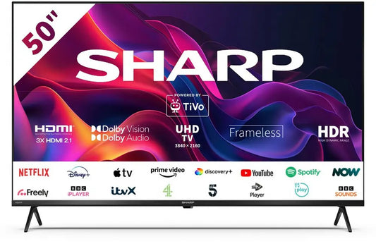 Sharp Aquos 4TC50GK4245KB 50" 4K UHD Frameless Smart TiVo TV