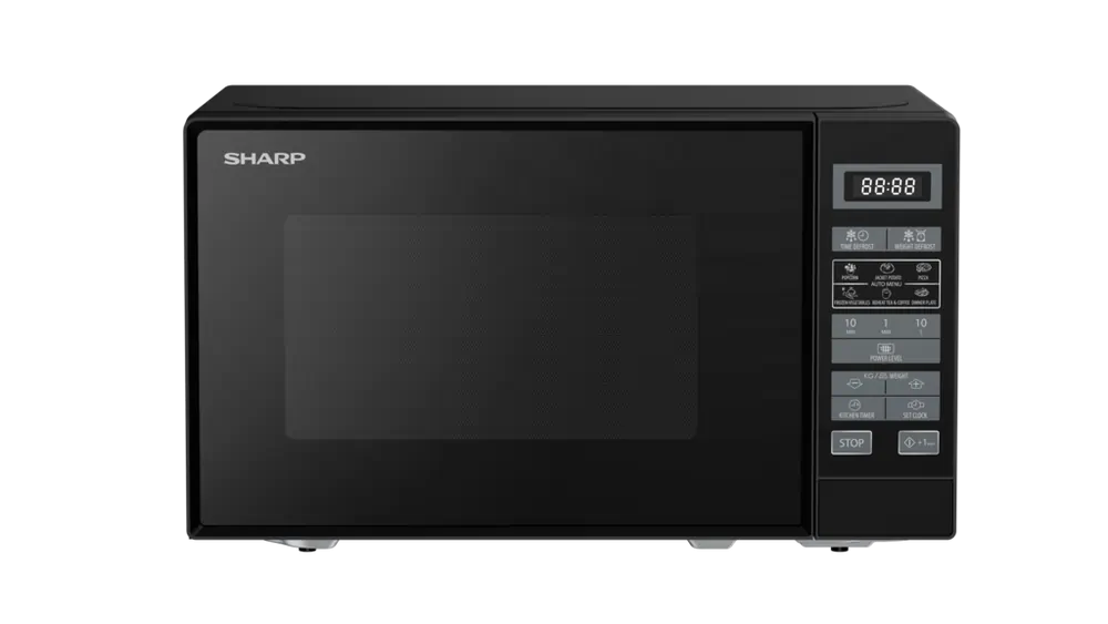 Sharp RD202TBUK 800W 20 Litre Microwave Oven, Black - 43207299629279 