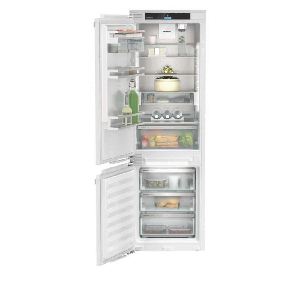 Liebherr SICNdi5153 No Frost Integrated Fridge Freezer, Fixed Hinge, 70/30, White, D Rated