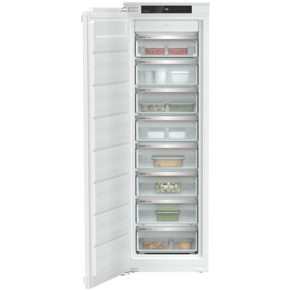 Liebherr SIFNe5108 No Frost Built-In Freezer, Fixed Hinge, White, E Rated