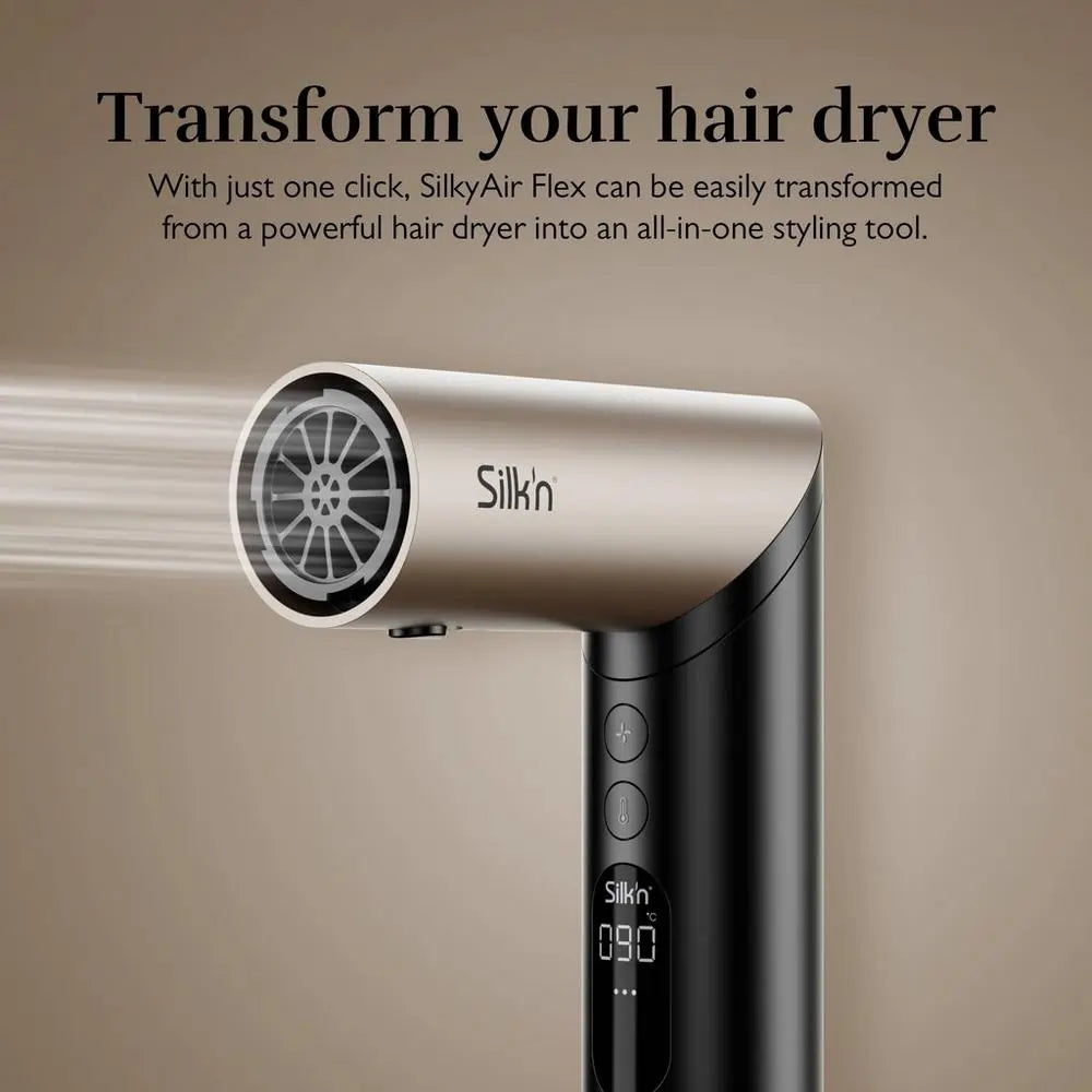 SILK'N SIF5PUK001 SilkyAir Flex Hair Dryer &amp; Styler - Black - 43076226220255 