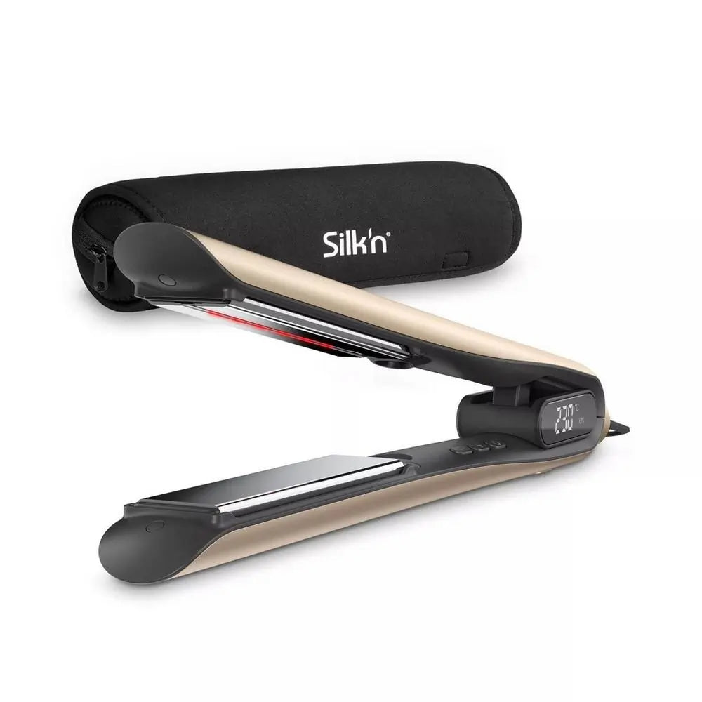 SILK'N SIS1PUK001 SilkyStraight Infrared Hair Straightener, Gold - 43075612016863 